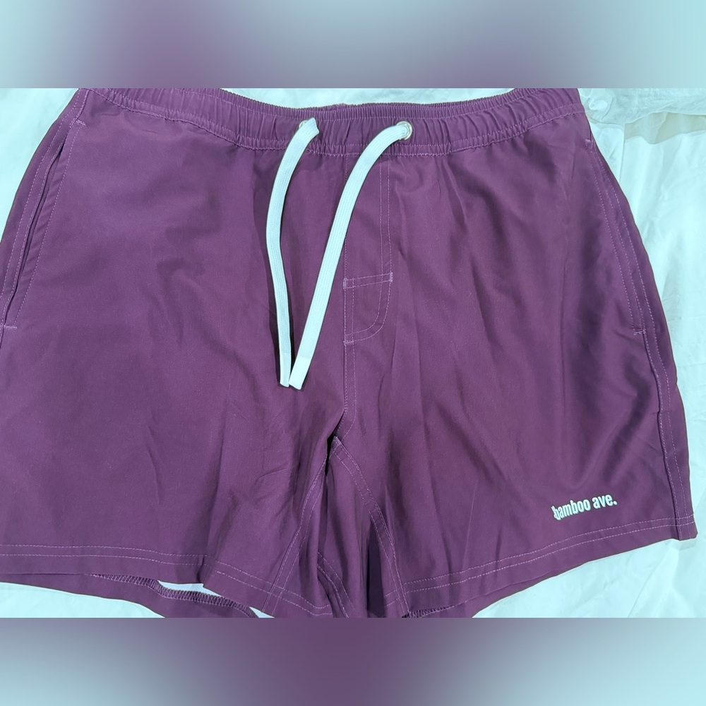 Bamboo Ave Purple Swim Shorts